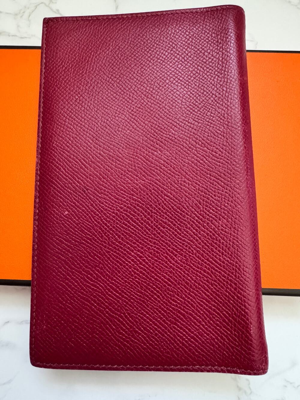 Hermes Vision II Agenda Cover in Red Epsom Calfskin Leather